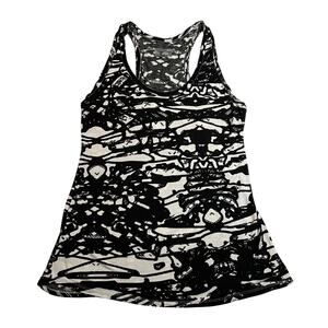 Converse One Star Scoop Neck Abstract Print Tank Size L Stretch Casual Summer